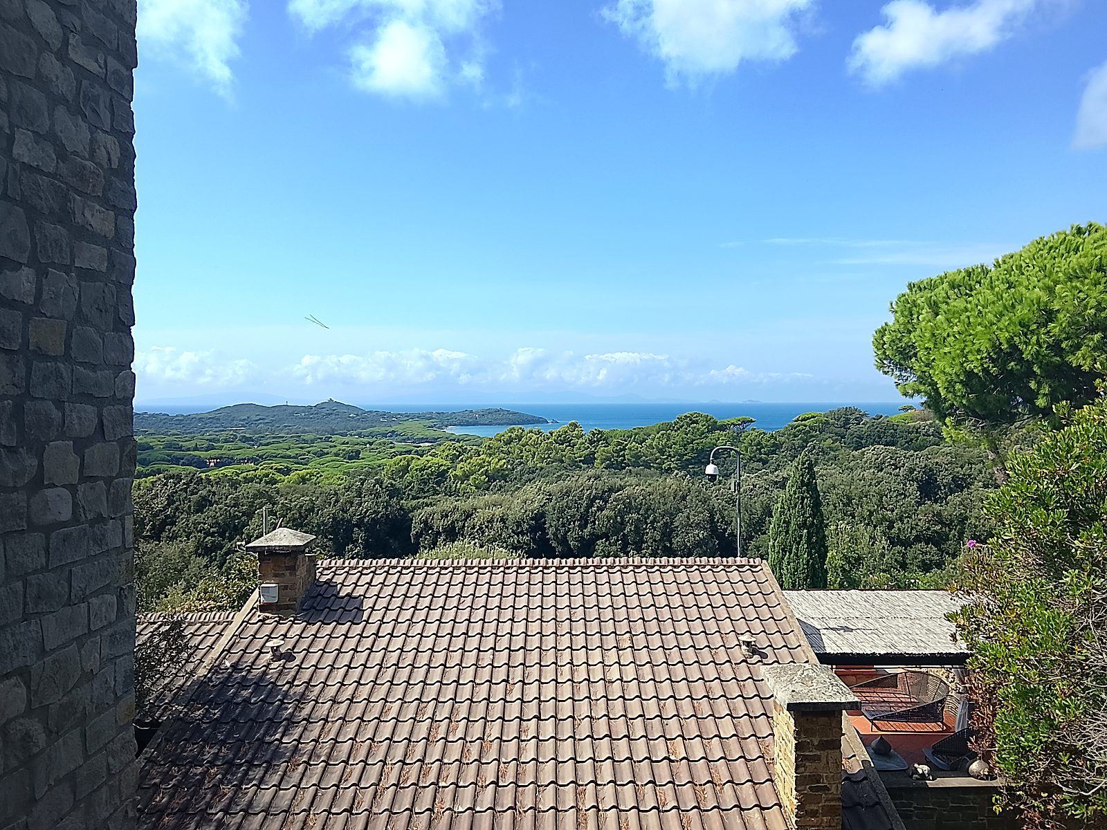 Vista sul mare dal cantiere di Punta Ala