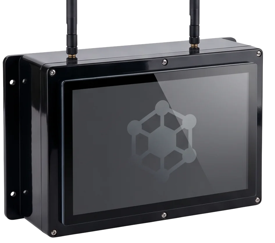 ColdCtrl All-in-One: supervisore con schermo touch e antenne, da parete