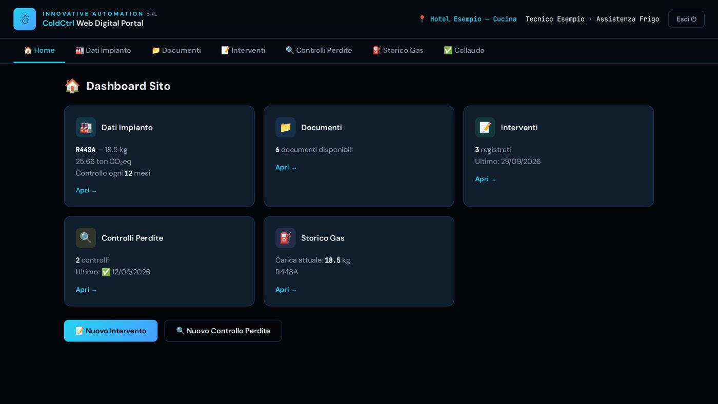 Portale web ColdCtrl