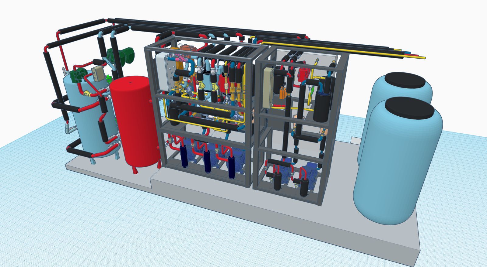 Modello 3D delle unità a moduli